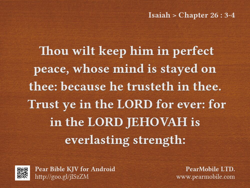 Isaiah, Chapter 26:3-4